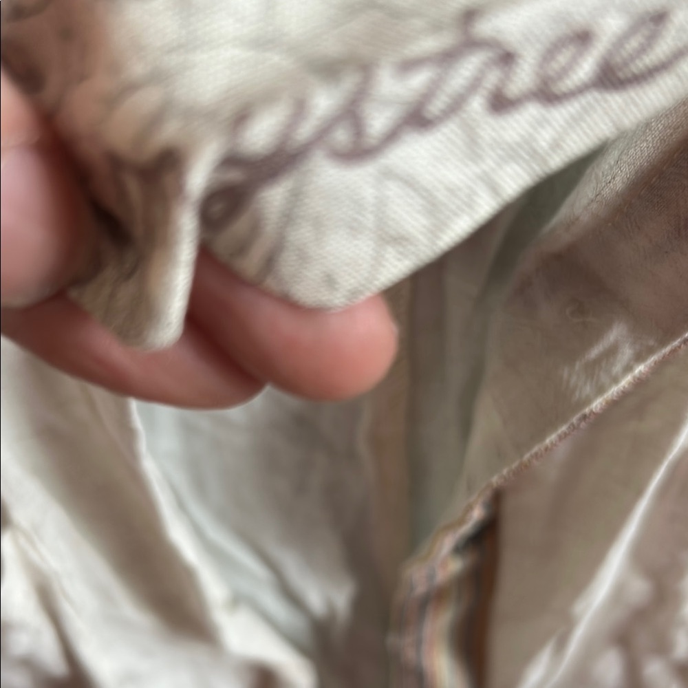 Mystree Cream Button-Up Midi Dress Size Medium - image 2